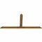 Ekena Millwork Portland Rough Sawn Timber Gable Bracket, Western Red Cedar, 108"W x 49"H x 2"D x 6"F, 11/12 Pitch GBW108X49X0206POR00RWR - alternate 2